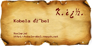 Kobela Ábel névjegykártya