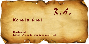 Kobela Ábel névjegykártya